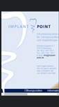 Mobile Screenshot of implant-point.de